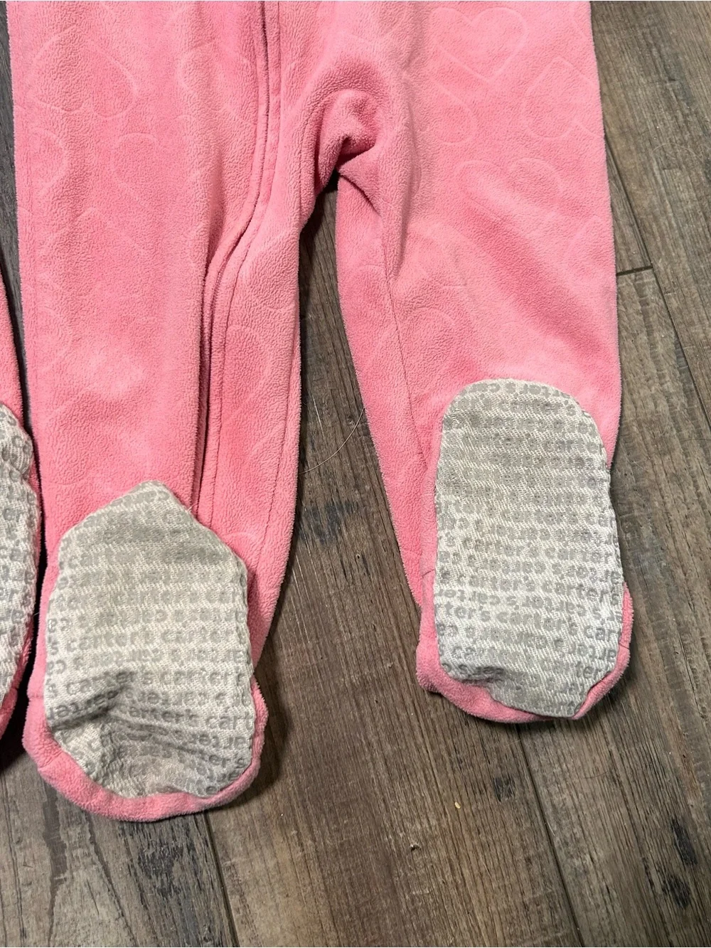 Twin Girl Matching Fleece Footie Pajamas 2T Carters Pink